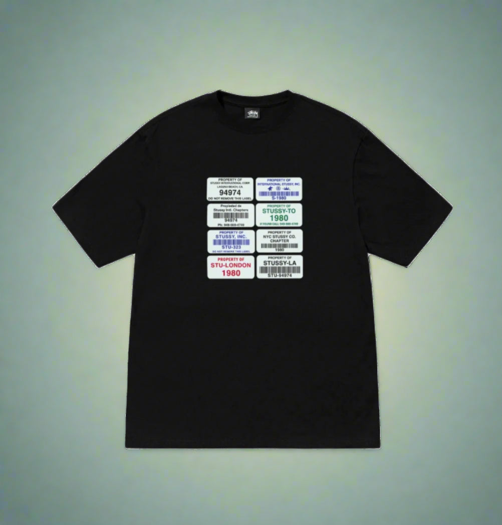 Stussy Black Codes tee