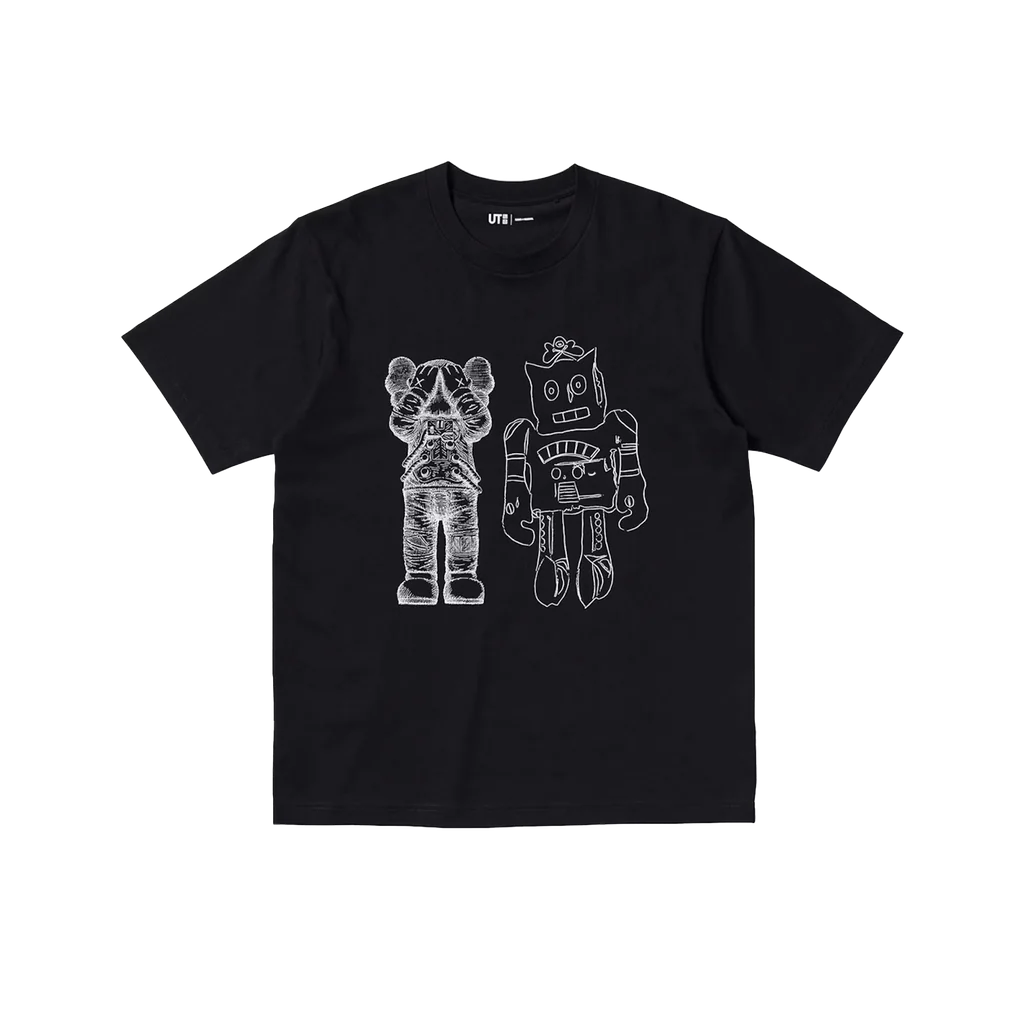 Kaws Black Robot Warhol tee