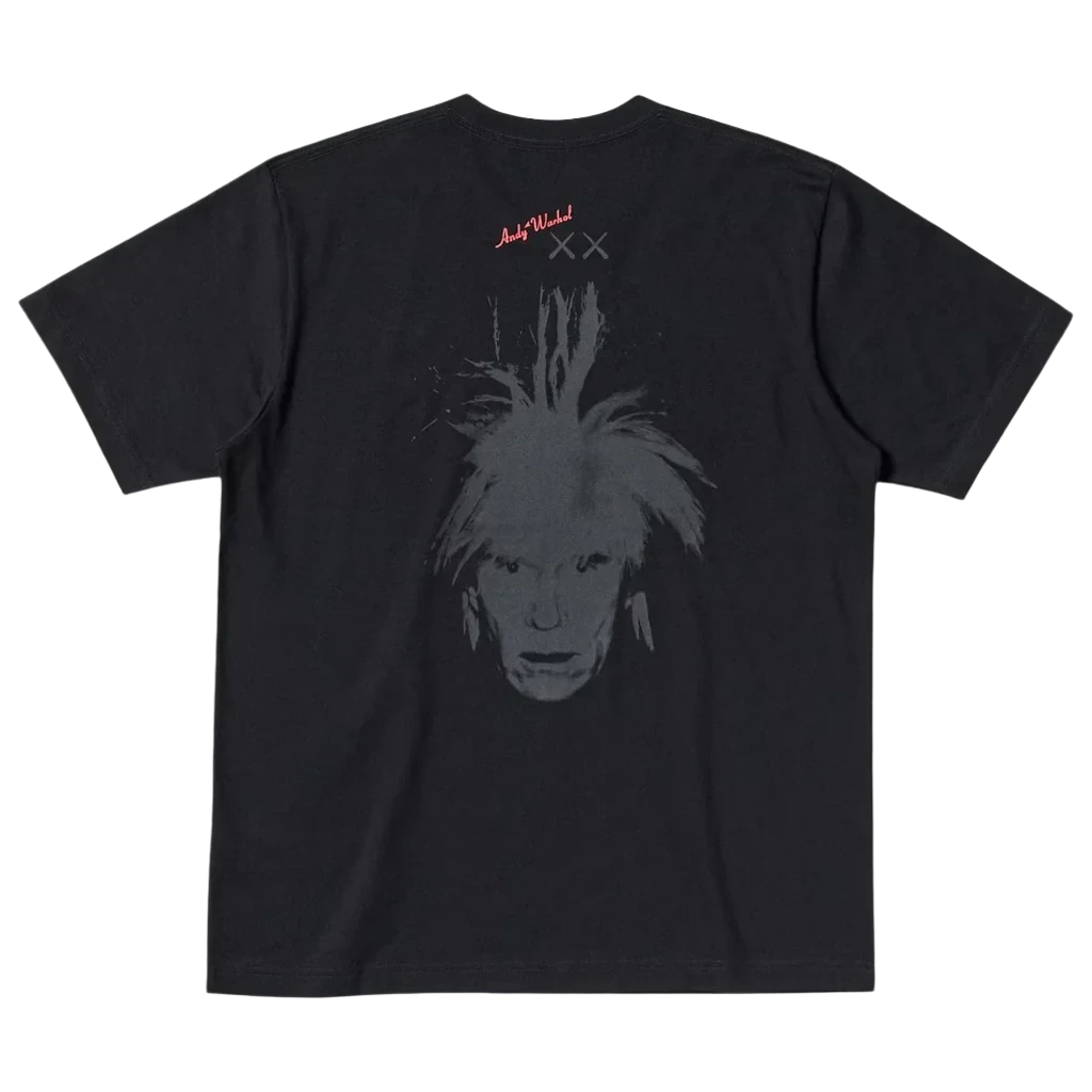 Kaws Black Andy Warhol tee