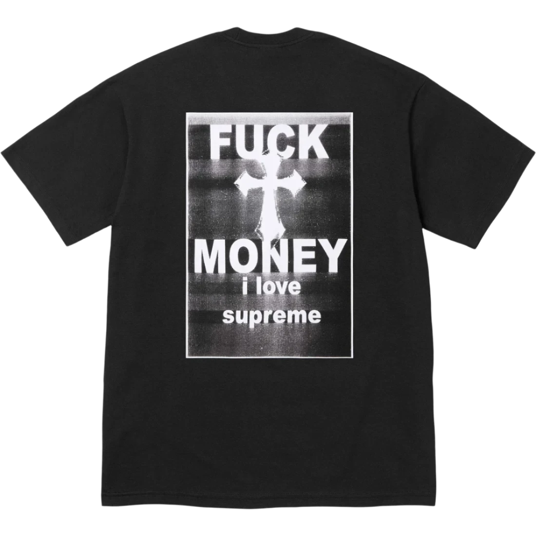 Supreme Black Fuck Money tee