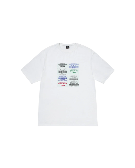 Stussy White Codes tee