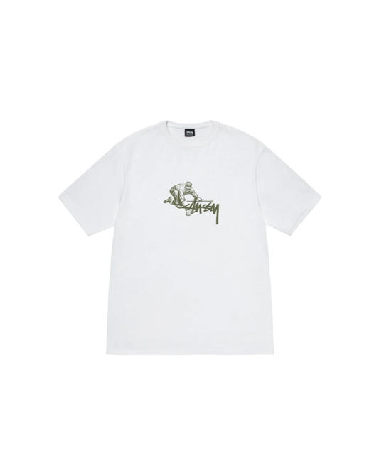 Stussy White Worker tee