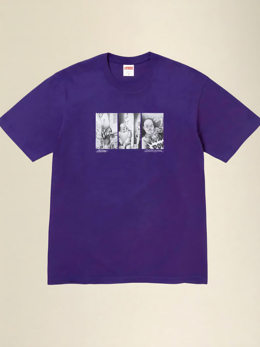 Supreme Purple Mister Cartoon tee