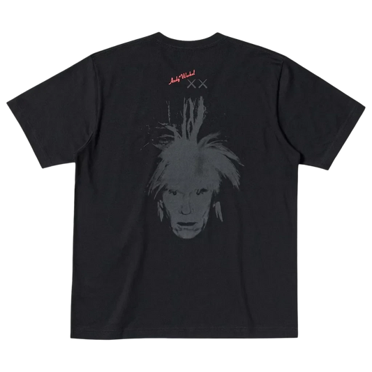 Kaws Black Andy Warhol tee