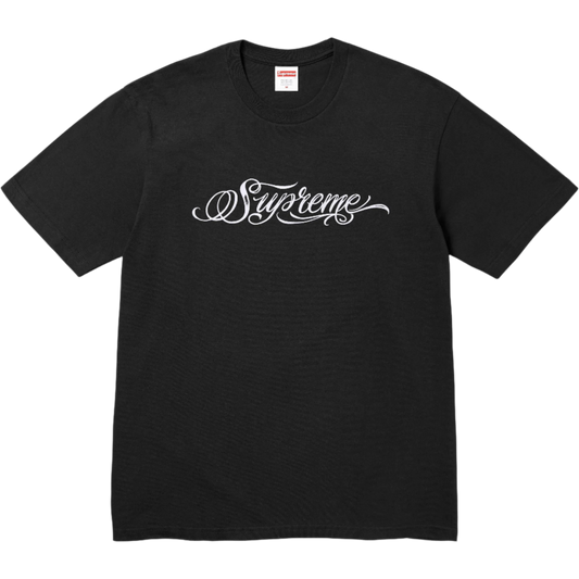 Supreme Black Script tee