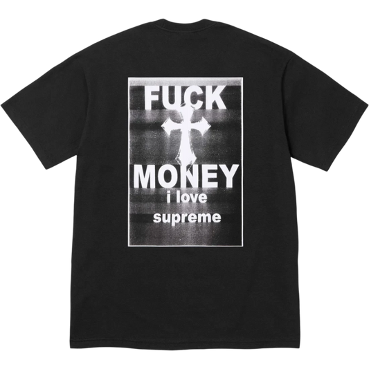 Supreme Black Fuck Money tee