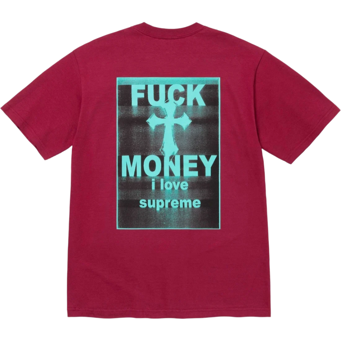 Supreme Red Fuck Money tee