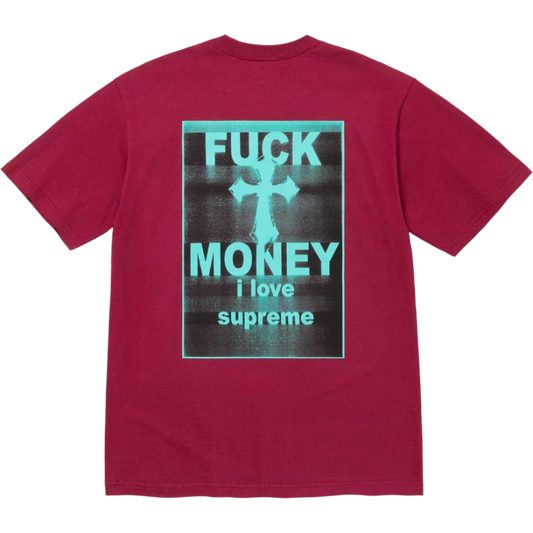 Supreme Red Fuck Money tee