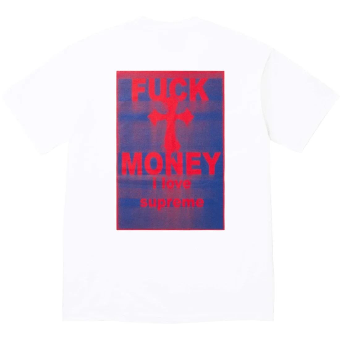 Supreme White Fuck Money tee