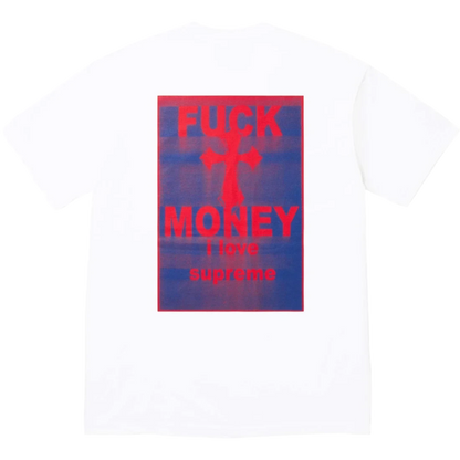 Supreme White Fuck Money tee