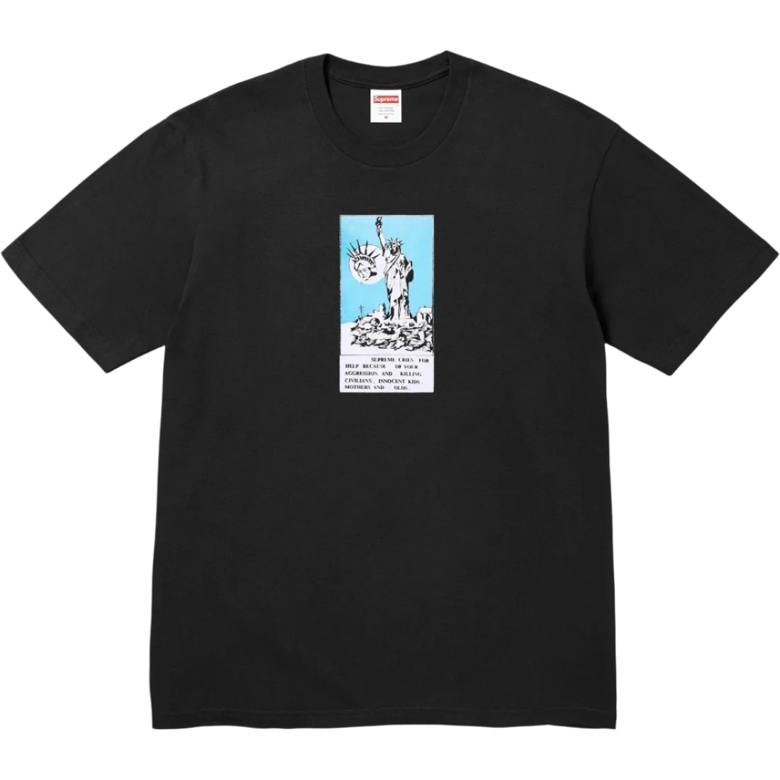 Supreme Black Liberty tee