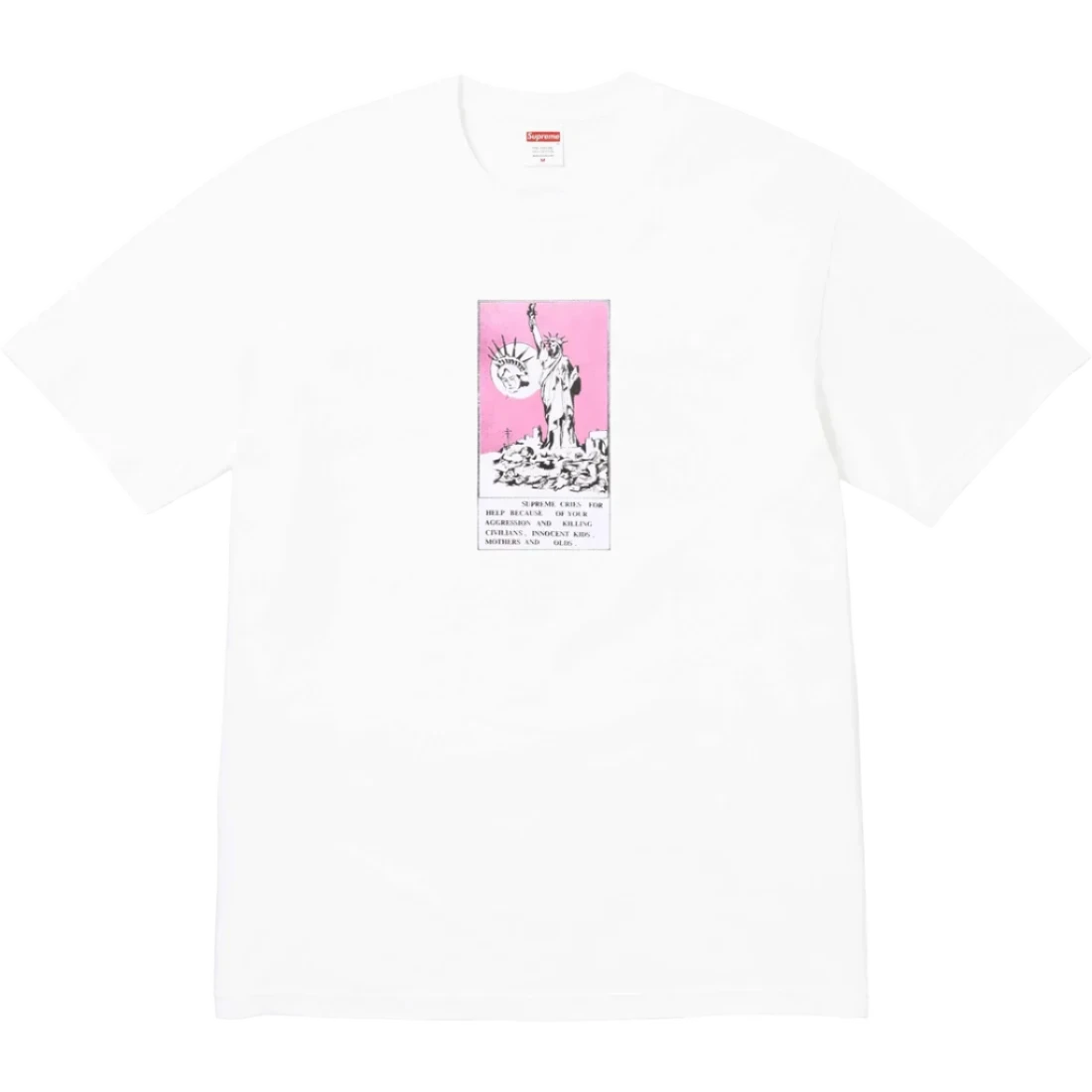 Supreme White Liberty tee