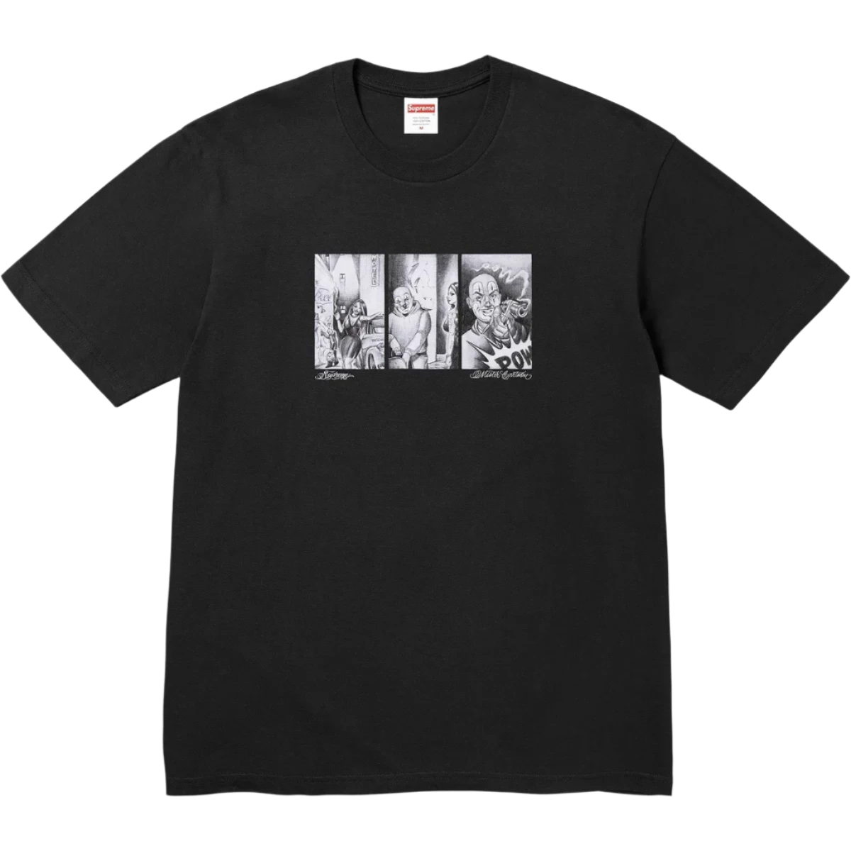 Supreme Black Mister Cartoon tee