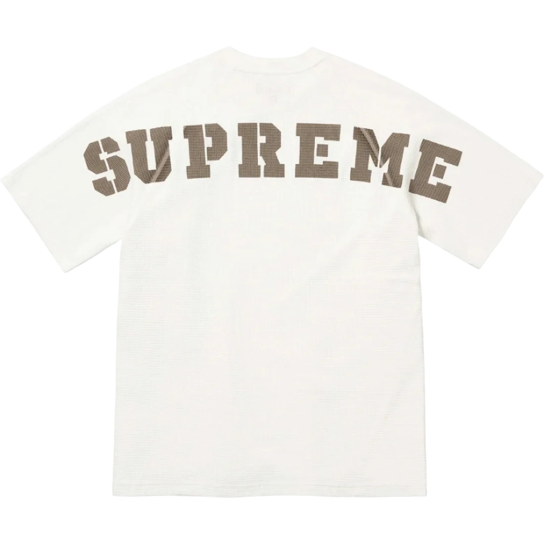 Supreme White Stencil Thermal tee