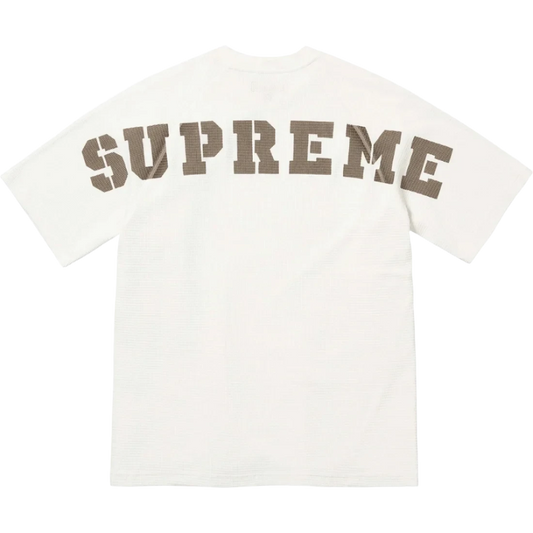 Supreme White Stencil Thermal tee