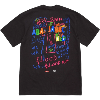 Supreme Black Lee Scratch tee