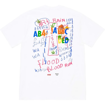 Supreme White Lee Scratch tee