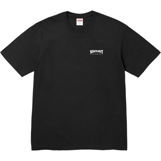 Supreme Black Thrasher cross tee