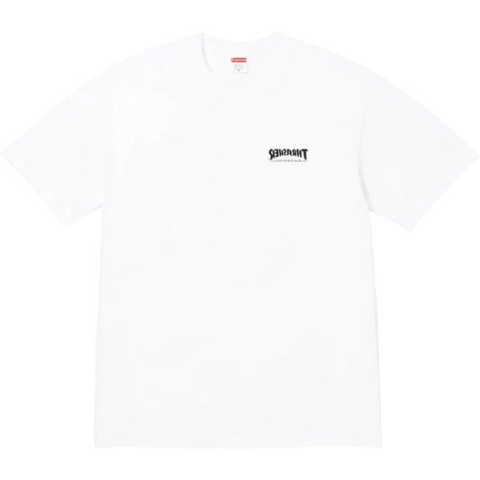 Supreme White Thrasher cross tee